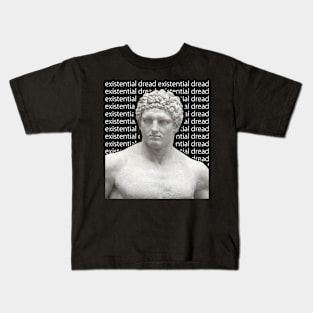 Existential Dread - Vaporwave Greek Bust Kids T-Shirt